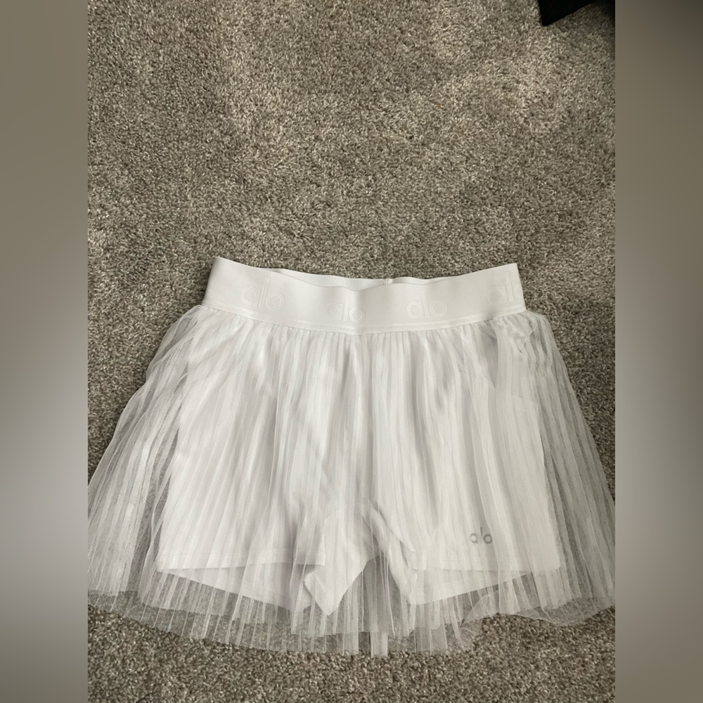 Alo White Tennis Skirt